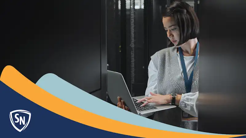 woman working on a computer