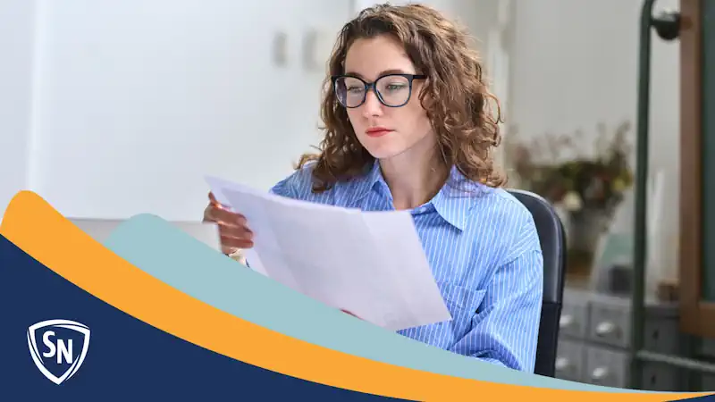marketing student studying